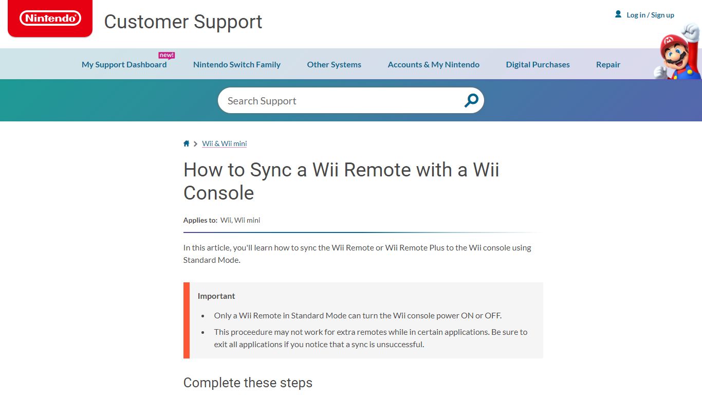 How to Sync a Wii Remote with a Wii Console - Nintendo